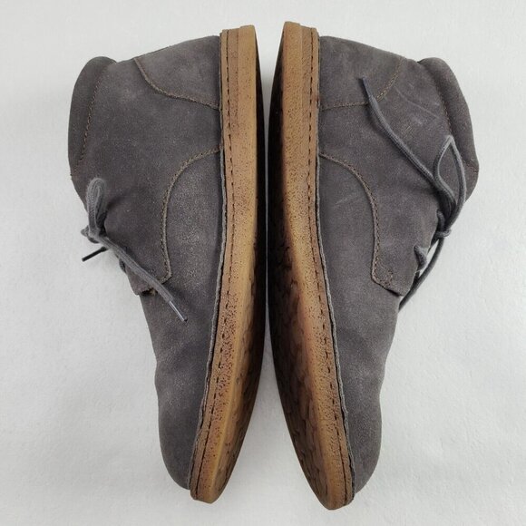 Born Sampson Suede Chukka Boot Mens 11 Gray Lace Up Comfort Ankle Shoe - Picture 7 of 11